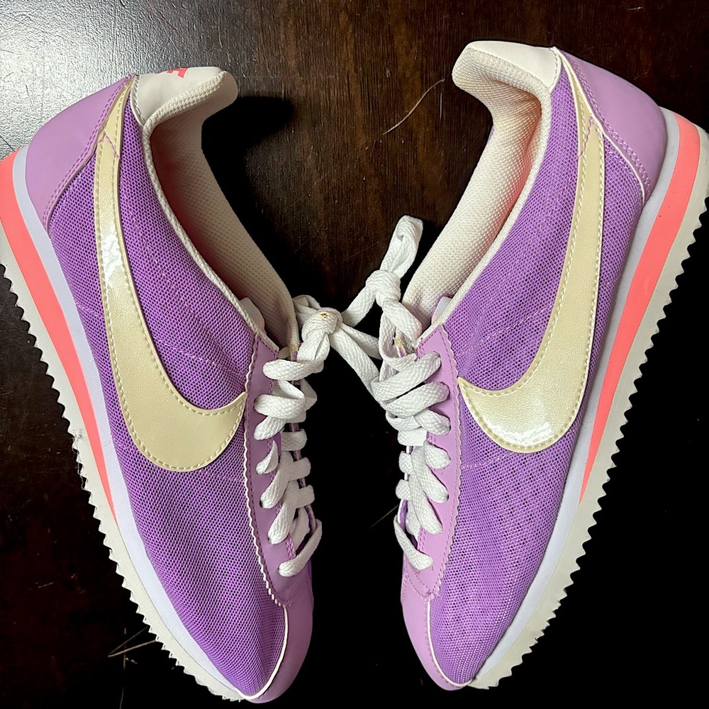 💜💓2014 NIKE W CLASSIC CORTEZ BR Size 8 fuschia White Lavender Glow From 🇯🇵🔥